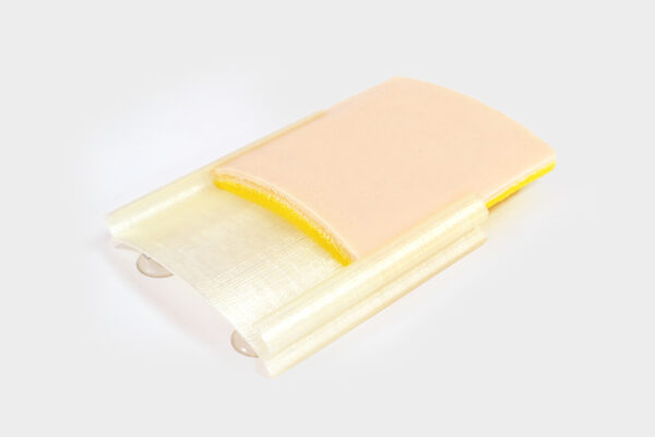 Three-layer skin for suturing